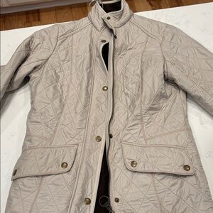 Barbour Women's Beige Quilted Utility Jacket